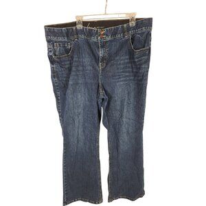 Lane Bryant Tighter Tummy Bootcut Jeans Slimming Western Comfort 22 Short